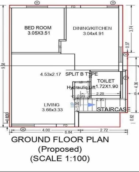  al-kabeer-bungalows Floor Plan Ground Floor Plan