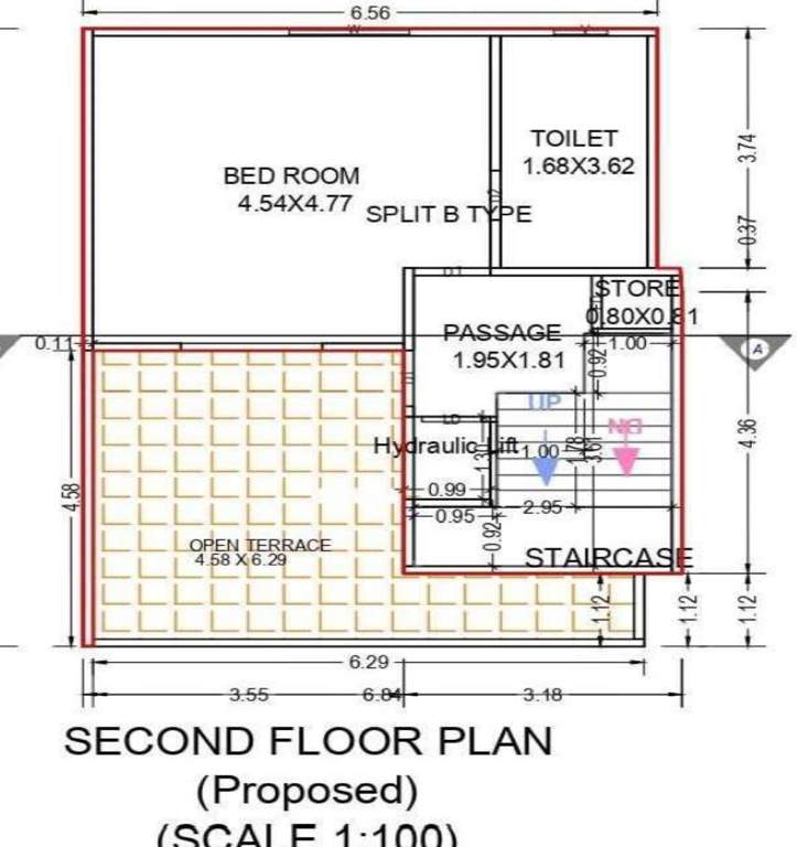  al kabeer bungalows Floor Plan Second Floor Plan