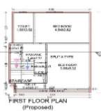  al kabeer bungalows Floor Plan First Floor Plan
