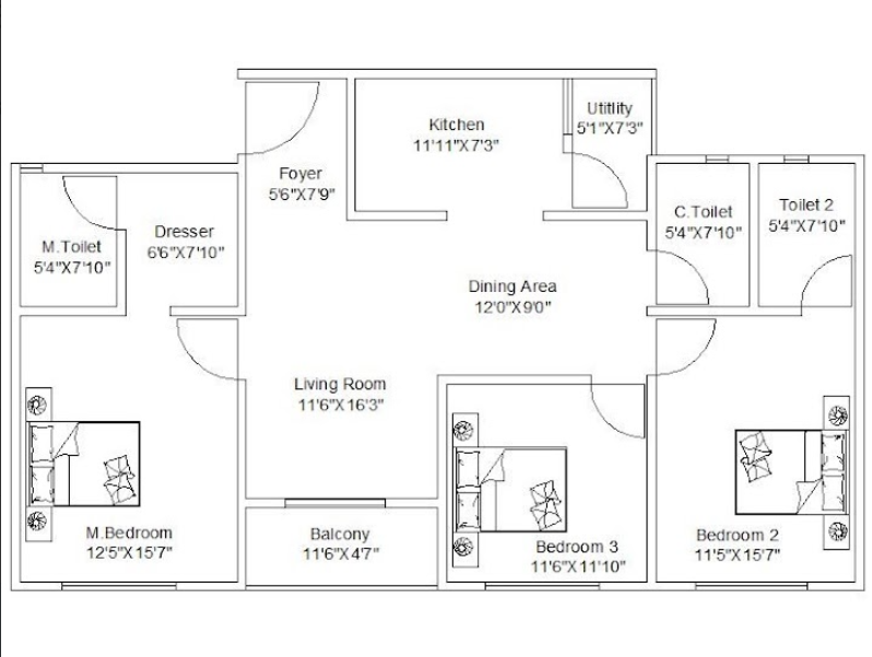 Floor Plan chirping woods tower 5 Floor Plan Floor Plan