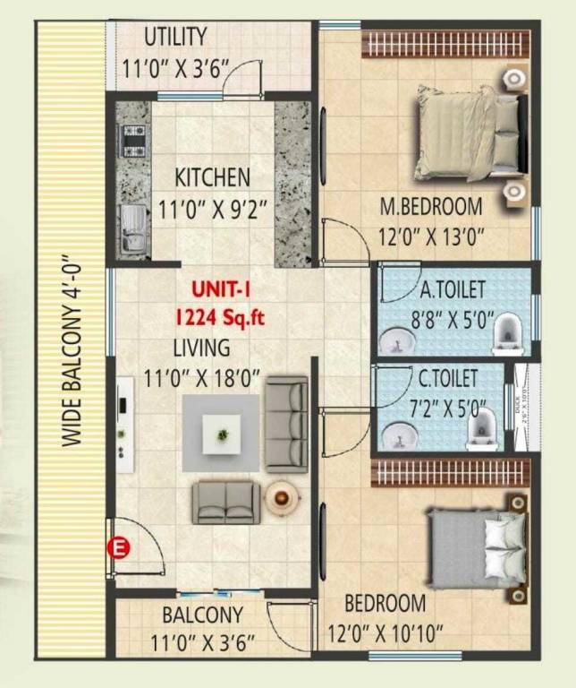  sri balaji residency Floor Plan Floor Plan