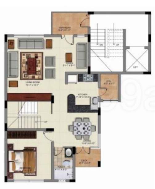  city ville Floor Plan Lower Level Duplex Plan