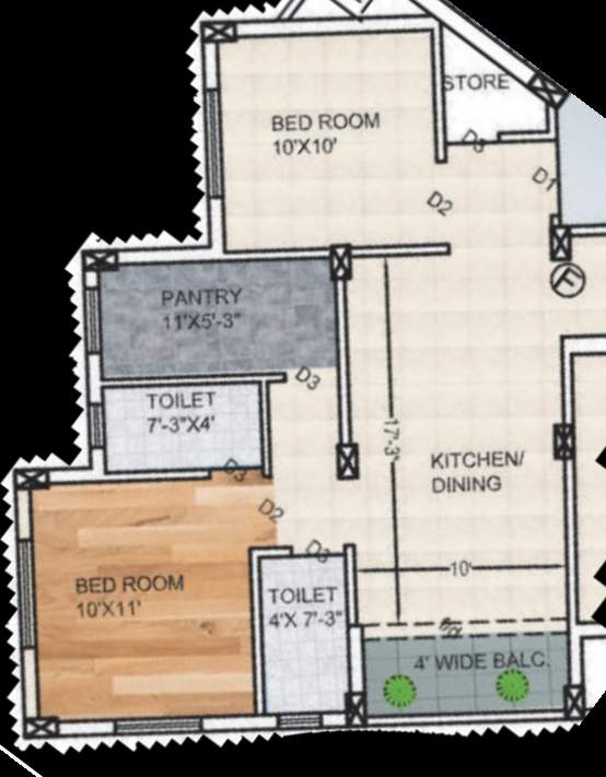  emporis Floor Plan Lower Level Duplex Plan