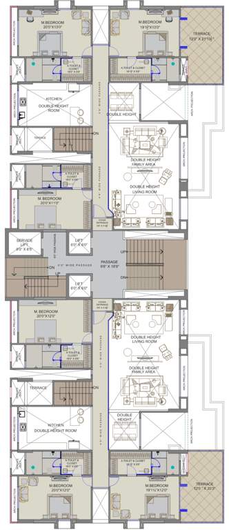  antriksh luxuria Floor Plan Floor Plan