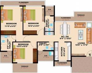  greens-1 Floor Plan Floor Plan
