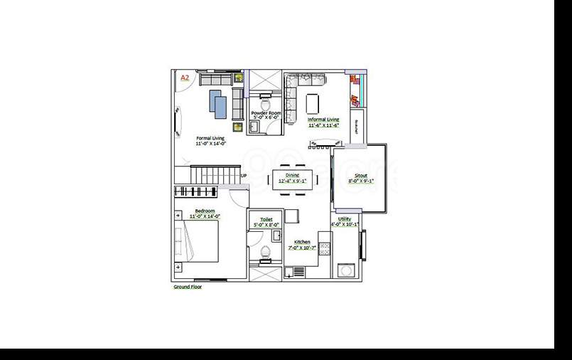  surya humming bird Floor Plan Lower Level Duplex Plan