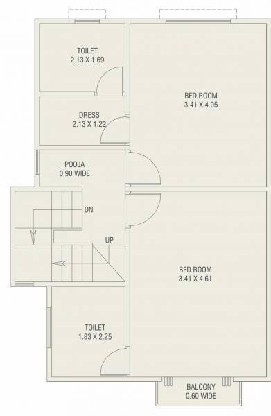  pushti-bungalows Floor Plan First Floor Plan