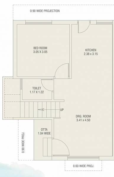  pushti-bungalows Floor Plan Ground Floor Plan