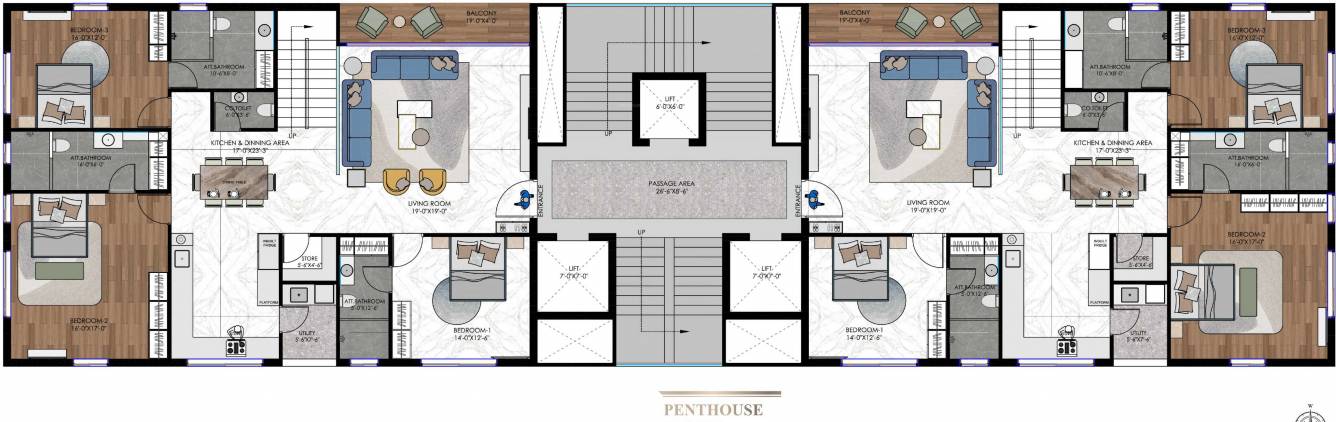 Penthouse Floor Plan  eronzza Floor Plan Penthouse Floor Plan
