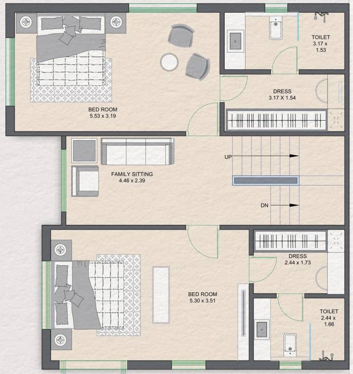  aashirwad villa Floor Plan First Floor Plan