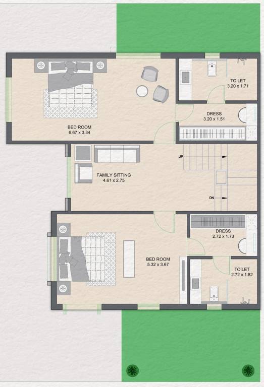  aashirwad villa Floor Plan First Floor Plan