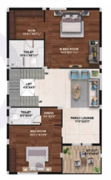  praveens-eterno Floor Plan First Floor Plan