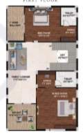  praveens eterno Floor Plan Ground Floor Plan