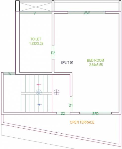  villa-14 Floor Plan Second Floor Plan