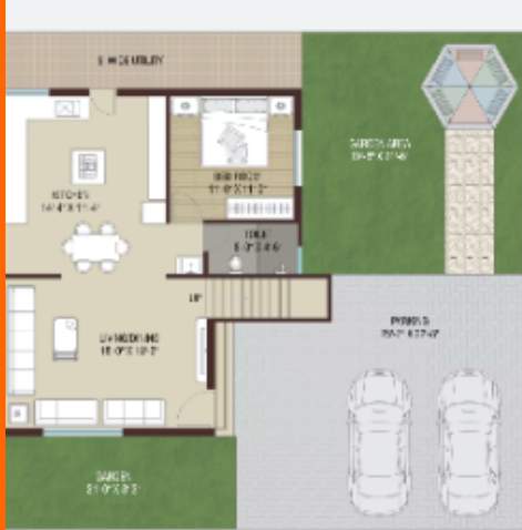  royal heritage villa Floor Plan Ground Floor Plan