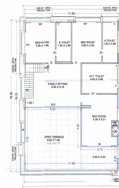 green serene Floor Plan Lower Level Duplex Plan