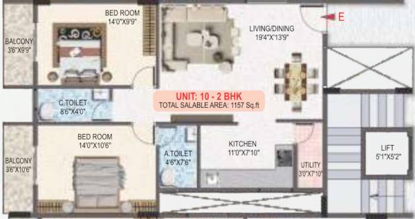  ruthanvi-paradise Floor Plan Floor Plan