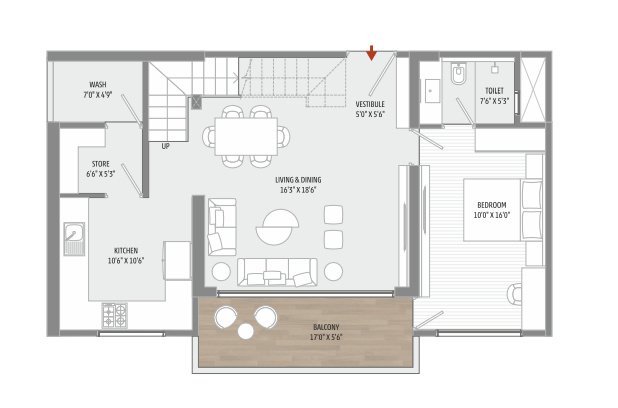  skyview Floor Plan Lower Level Penthouse Plan