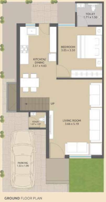  shivam luxuria Floor Plan Ground Floor Plan