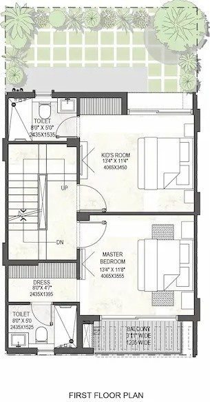  golf links villas Floor Plan First Floor Plan
