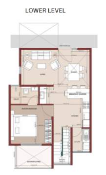  aiikya village Floor Plan Lower Level Duplex Plan