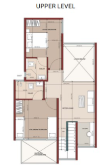 Upper Level Duplex Plan aiikya village Floor Plan Upper Level Duplex Plan
