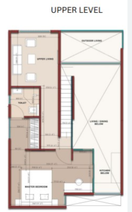 Upper Level Duplex Plan aiikya village Floor Plan Upper Level Duplex Plan