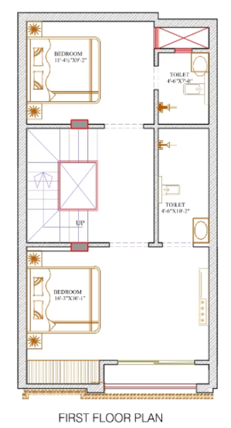 First Floor Plan vedic villas phase ii Floor Plan First Floor Plan