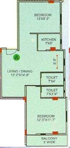 4Walls Chaya Neer (2BHK+2T (949 sq ft) 949 sq ft) 4Walls Chaya Neer (2BHK+2T (949 sq ft) 949 sq ft)