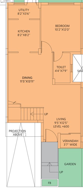  suburbia bungalow Floor Plan Ground Floor Plan