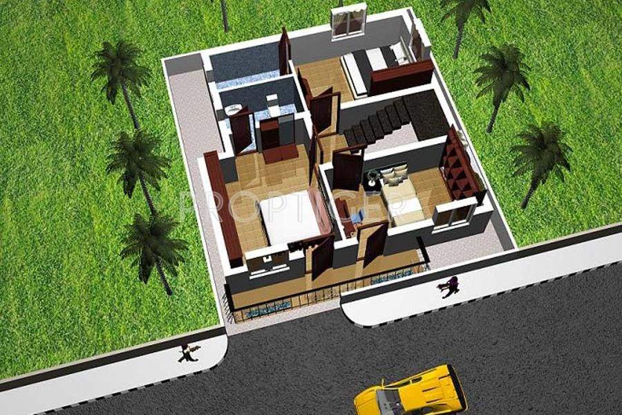 Dhanam Green Villas (2BHK+2T (892 sq ft) 892 sq ft)