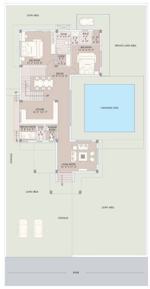  gems bougainvillas Floor Plan Ground Floor Plan