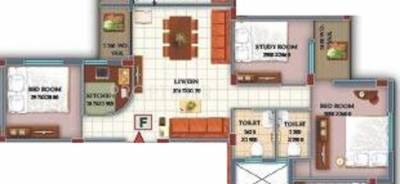 Kwality Bliss (3BHK+3T (1,084 sq ft) 1084 sq ft)