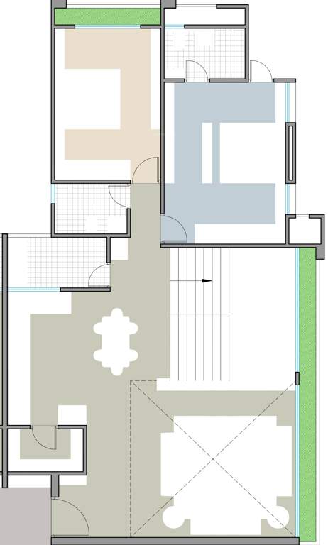  tulip residency Floor Plan Upper Level Penthouse Plan