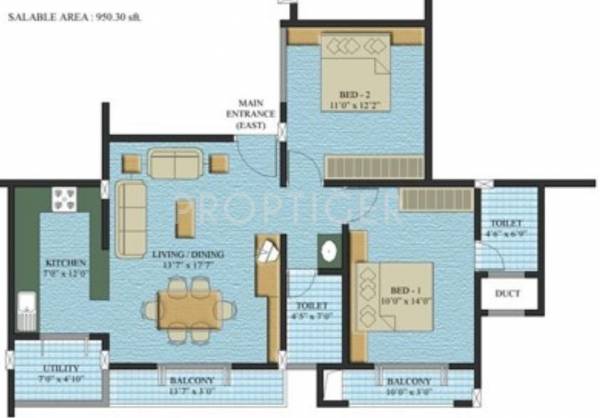 Aban Honey Dew (2BHK+2T (950 sq ft) 950 sq ft) Aban Honey Dew (2BHK+2T (950 sq ft) 950 sq ft)