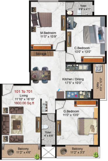  ashapuri imperial Floor Plan Floor Plan