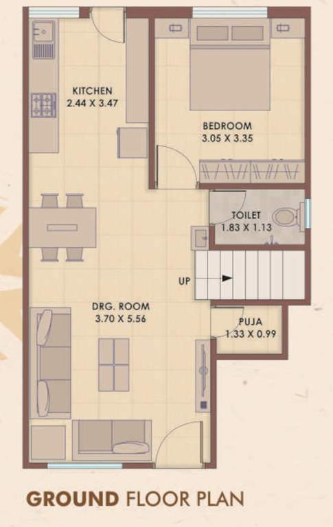  luxuria block a and b Floor Plan Ground Floor Plan
