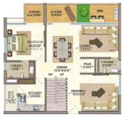 gp trends Floor Plan Lower Level Duplex Plan