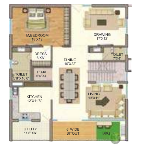  gp trends Floor Plan Lower Level Duplex Plan