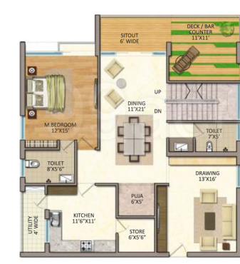  gp trends Floor Plan Lower Level Duplex Plan