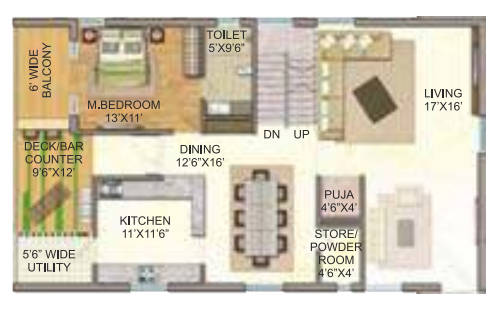  gp trends Floor Plan Lower Level Duplex Plan