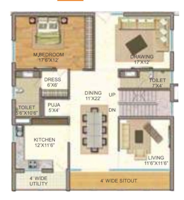  gp trends Floor Plan Lower Level Duplex Plan