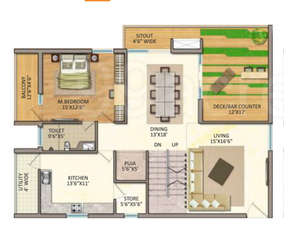  gp trends Floor Plan Lower Level Duplex Plan