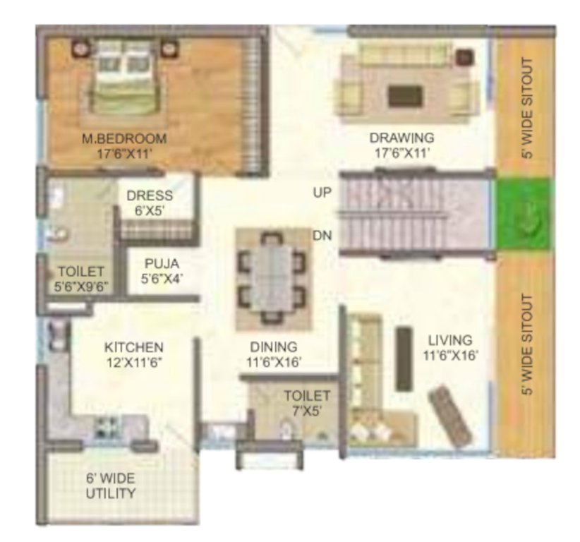 gp trends Floor Plan Lower Level Duplex Plan