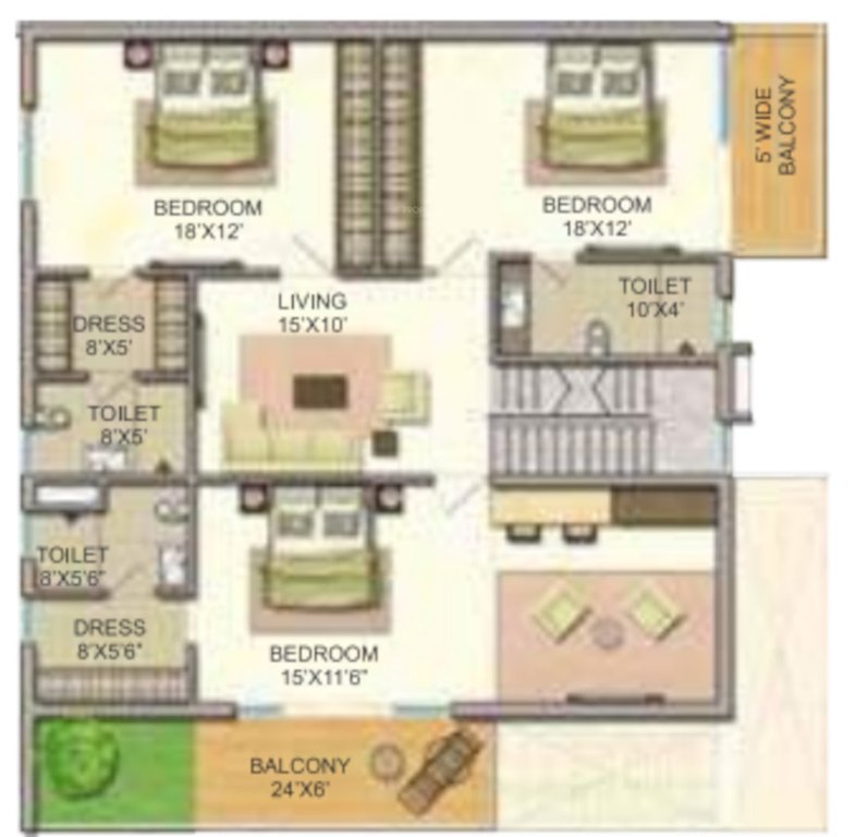  gp trends Floor Plan Upper Level Duplex Plan