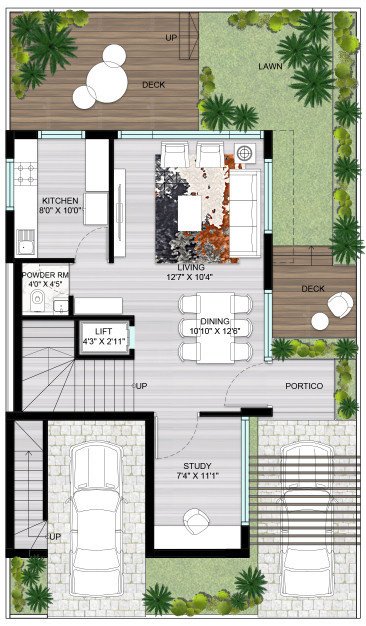  estates aranya innovative township phase i Floor Plan Ground Floor Plan