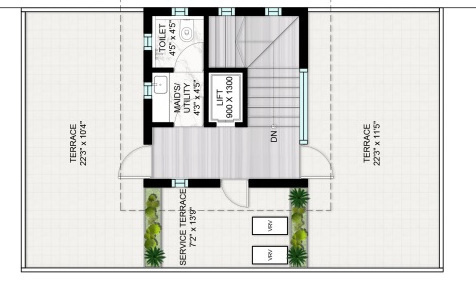 Terrace Floor Plan  estates aranya innovative township phase i Floor Plan Terrace Floor Plan