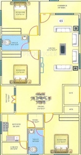 SV Heights (3BHK+3T (1,515 sq ft) 1515 sq ft)