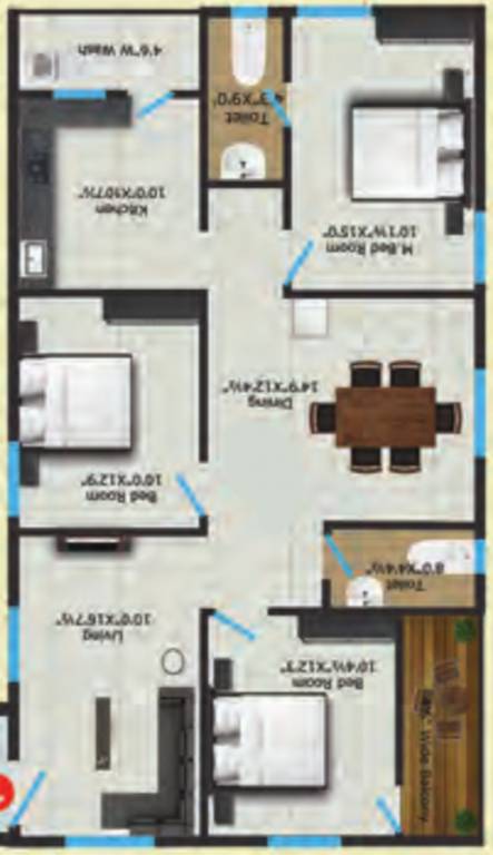  tulasi bhagyanagar Floor Plan Floor Plan