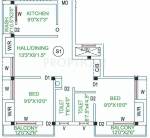 Vishnu Kuberan Lotus (2BHK+2T (950 sq ft) 950 sq ft) Vishnu Kuberan Lotus (2BHK+2T (950 sq ft) 950 sq ft)